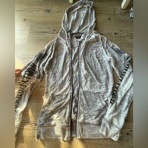 Gray Harley Davidson Soft Zip-Up Hoodie